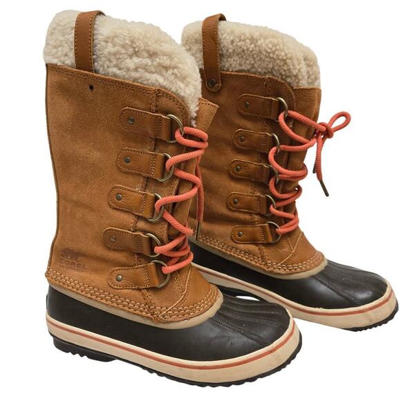 Sorel Womens Joan of Arctic II Size 7.5 Shearling Leather Rain Snow Winter Boots - Picture 1 of 12